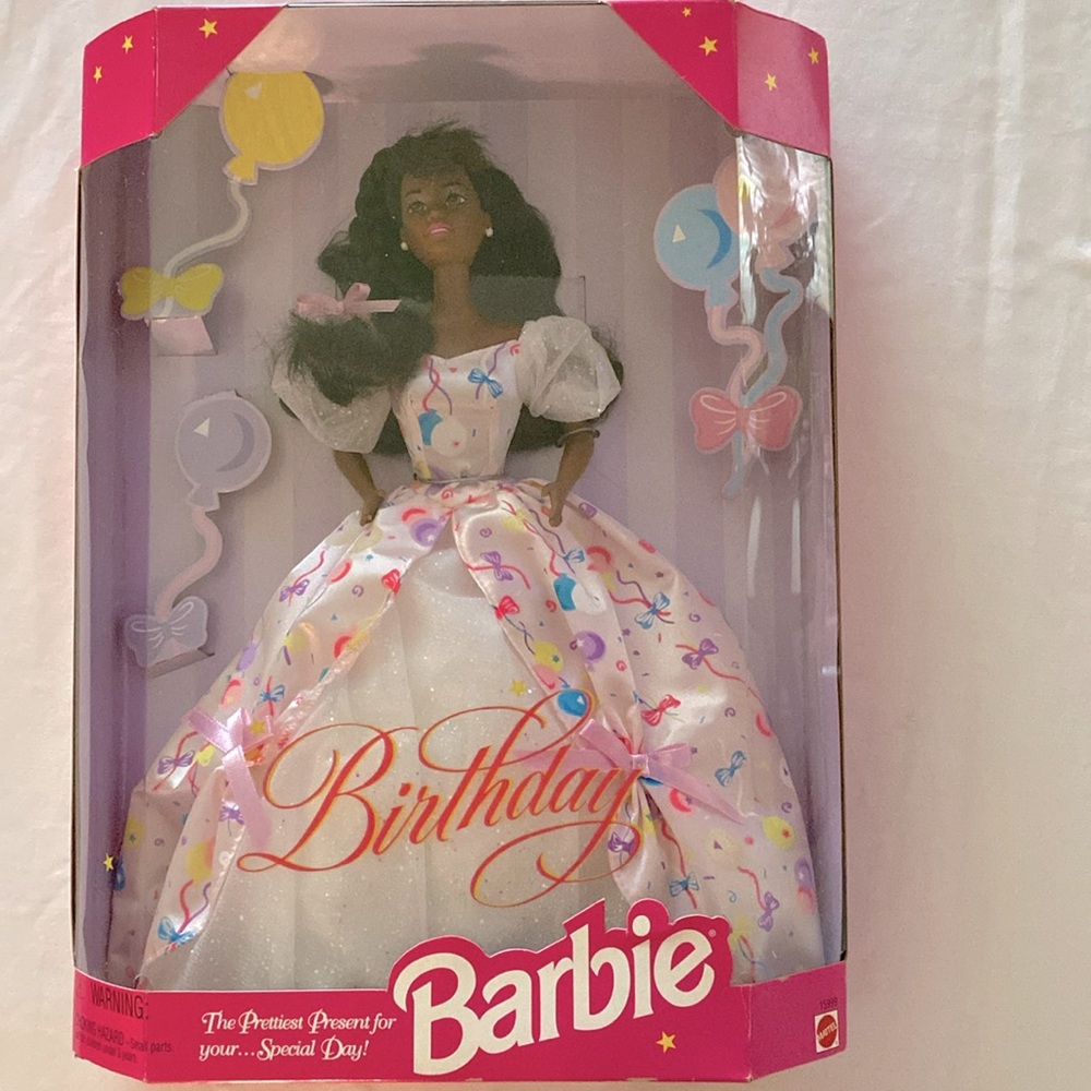 1996 Birthday Barbie African American Doll Mattel